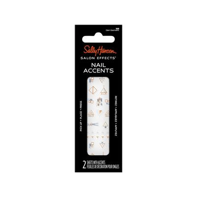 Sally Hansen Salon Effects Nail Accents, Glam Geometric, Nail Art Decals, Easy to Use, No Commitment, Use On Nail Polish or Bare Nails, Mix and Match
