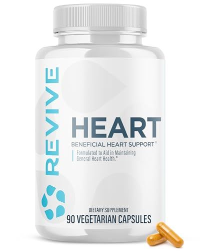 Revive MD Health Supplements, 90 Veggie Capsules - CoQ10 Supplement Supports Heart Muscle Function - Coenzyme Q10 200mg Promotes Healthy Flow - Vegan-Friendly &amp; Gluten-Free