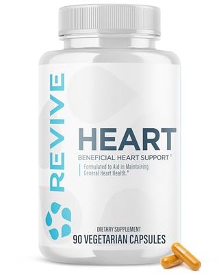 Revive MD Health Supplements, 90 Veggie Capsules - CoQ10 Supplement Supports Heart Muscle Function - Coenzyme Q10 200mg Promotes Healthy Flow - Vegan-Friendly &amp; Gluten-Free