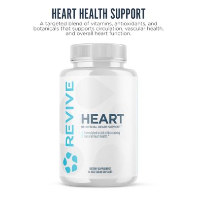 Revive MD Health Supplements, 90 Veggie Capsules - CoQ10 Supplement Supports Heart Muscle Function - Coenzyme Q10 200mg Promotes Healthy Flow - Vegan-Friendly &amp; Gluten-Free