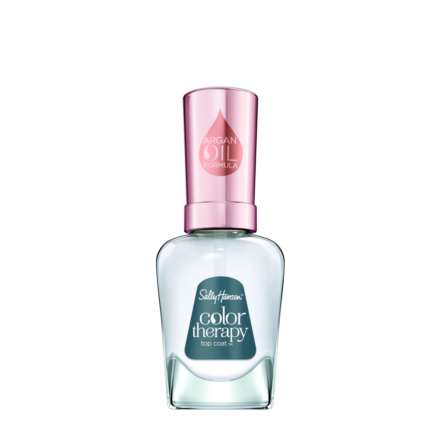 Sally Hansen Color Therapy, Strengthening Top Coat, Argan Oil, Long Lasting, Healthy Nails, Clear Nail Polish
