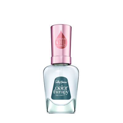 Sally Hansen Color Therapy, Strengthening Top Coat, Argan Oil, Long Lasting, Healthy Nails, Clear Nail Polish