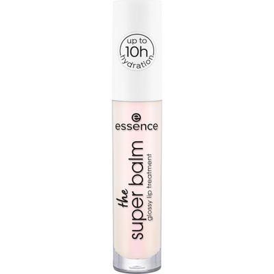 essence | The Super Balm Glossy Lip Treatment | 10 Hour Hydrating Lip Balm for Glossy Finish with Shea Butter &amp; Vitamin E | Vegan &amp; Cruelty Free