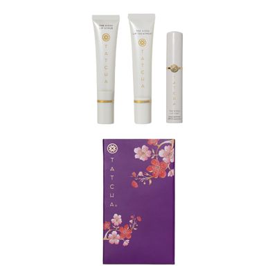 Tatcha The Lip Ritual Set with Kissu Lip Scrub, Treatment, and Lip Tint for Smooth, Hydrated, Protected Lips (102 Value)