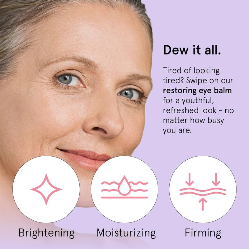 grace &amp; stella Under Eye Brightener Balm Stick - Travel Size Toiletries - Retinol &amp; Caffeine Eye Cream for Dark Circles, Puffiness, Wrinkles - Hydrate and Brighten - Vegan Skincare (0.13oz / 3.5g)