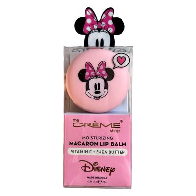The Crme Shop x Disney Macaron Lip Balm Minnie Mouse Strawberries and Crme Pink Korean Scented Pocket Portable Vitamin E Shea Butter