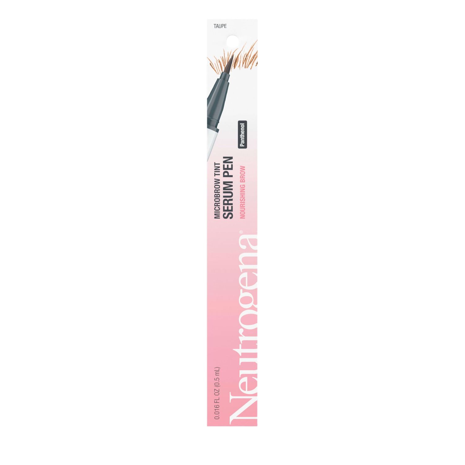 Neutrogena Microbrow Tint Serum Pen, Precision Tipped Tinted Eyebrow Pen with Panthenol to Nourish &amp; Condition Brows, Helps Create Fuller, Natural-Looking Brows, Taupe, 0.016 Fl. Oz