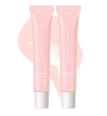 2 Pack Tinted Lip Balm - Sheer Color &amp; Moisturizing Gloss, Plant-Based Hydration for Soft,Soothing Skincare. (cakecake)