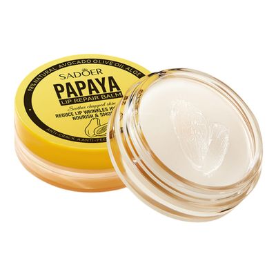 REPIMA For SADOER Papaya Lip Balm,Moisturizing and Shining Lip Care,moisturizing lipsticks,Hydrating and moisturizing,Brightens Lip Color 6g