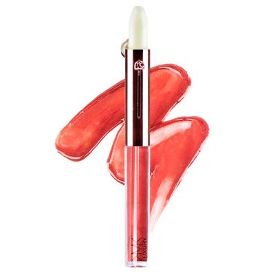 KMK Luxury Infinity Gloss | Kimberly Gloss Color | Dual Lip Gloss and Refreshing Minty Lip Balm | High Shine | Ultra Hydrating | Non-Sticky Gloss | Made-in USA
