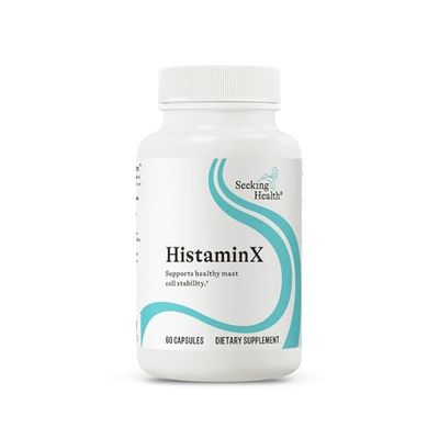 Seeking Health HistaminX, Histamine Support with Bioflavonoids, Natural Nettle, Quercetin, Rutin, Bromelain, for Immune System and Inflammation Support, Seasonal Support, Vegetarian (60 Capsules)