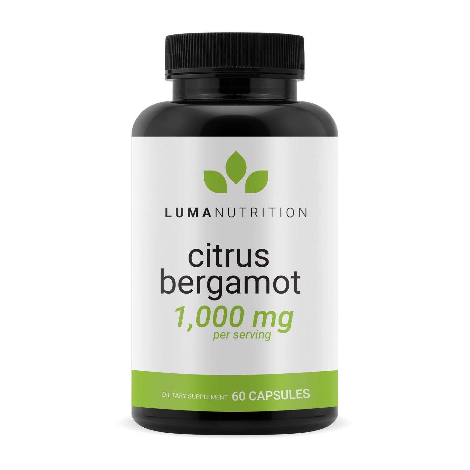 Luma Nutrition Citrus Bergamot 1000mg - Citrus Bergamot Supplement - Made in The USA - Veteran Owned - 60 Capsules