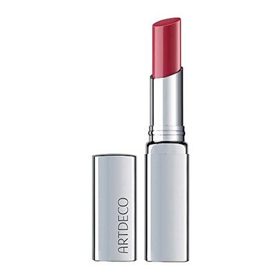 ARTDECO Color Booster Lip Balm in rose - nourishing lip balm with color-adapting pigments - lip plumper with spearmint flavor - prevents dryness &amp; chapping - lip care with kernel oil - 0.1 Oz