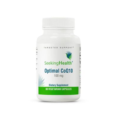 Seeking Health Optimal CoQ10, 100 mg Coenzyme Q10 Supplement, Antioxidant, Supports Energy Production and Heart Health, Vegetarian (60 Capsules)