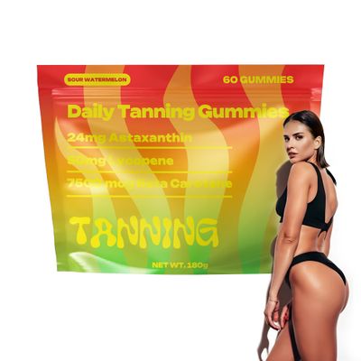 VitaLumina Tanning Gummies, Daily Tanning Gummies, Natural Tanning Supplement with Astaxanthin, Lycopene &amp; Beta Carotene, 60 Count 30-Day Supply for Skin Health &amp; Glow