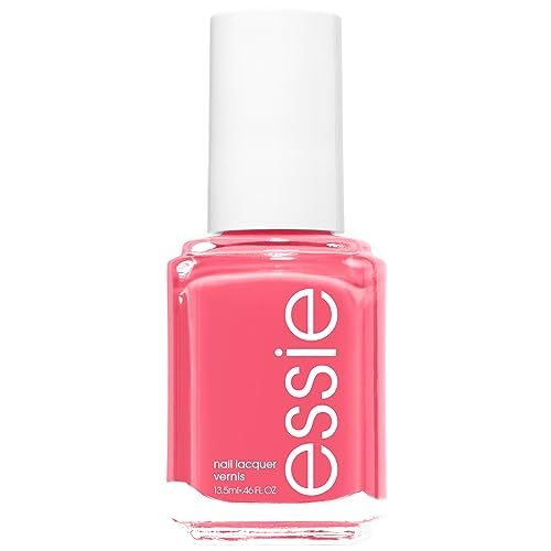 essie Salon-Quality Nail Polish, 8-Free Vegan, Bright Coral, Cute As A Button, 0.46 fl oz