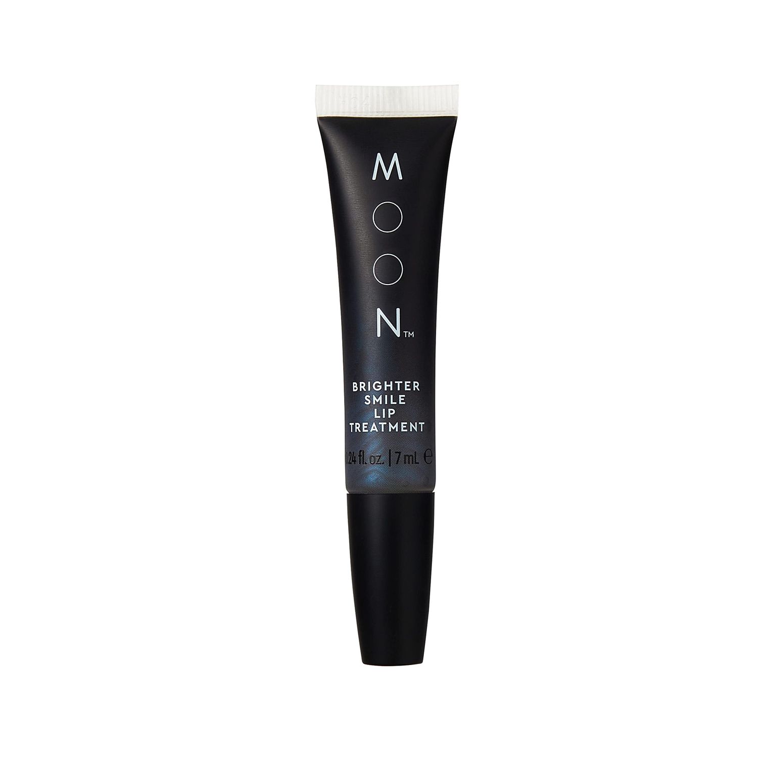 MOON Brighter Smile Hydrating Lip Treatment - Peppermint Lip Gloss Balm with Light-Reflecting Mica - Color-Correct Yellow Tones on Teeth and Nourish Dry Lips (1.24 Fl Oz)