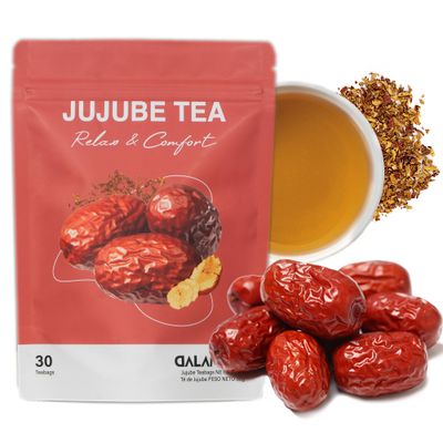 DALAMHARI Jujube Dates Tea | 30T | Korean Pitted Red Dates Tea Bags Smooth Move Tea Sleepytime Dried Jujube Fruit Te Divina Chupa Panza Pinalim Ballerina Throat Coat