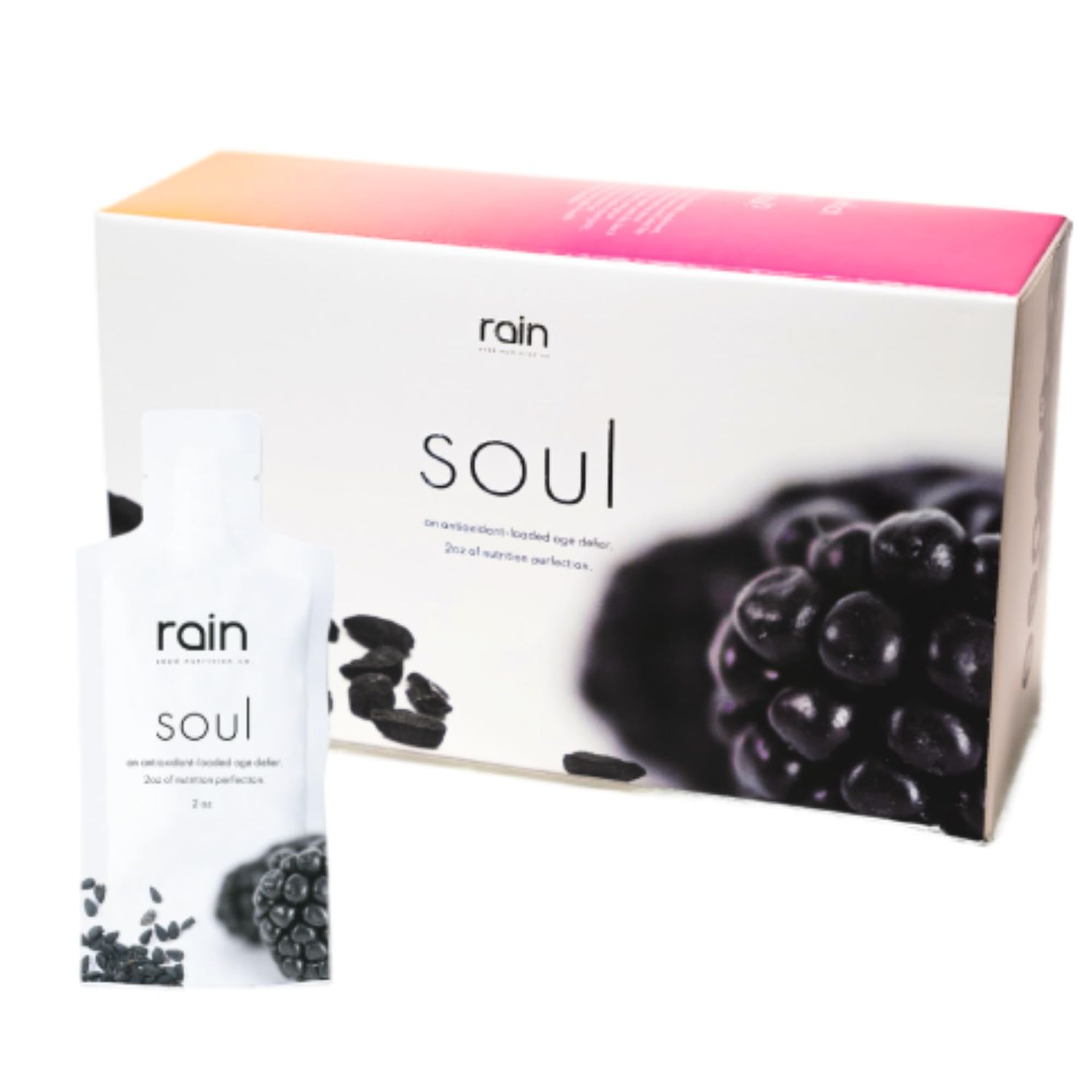 Rain International Seed-Based Antioxidant Superfood Drink | Cold-Pressed Black Cumin, Grape &amp; Raspberry Seeds Immune Support, Energy, Recovery &amp; Vitality | On-The-Go Single-Serve Pouches | 30 Count