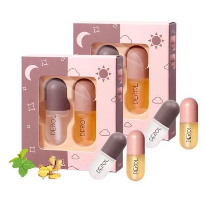 TTYRBF 2PCS Natural Lip Plumper Set,Day and Night Lip Plumper,Lip Moisturizing,Day and Night Use
