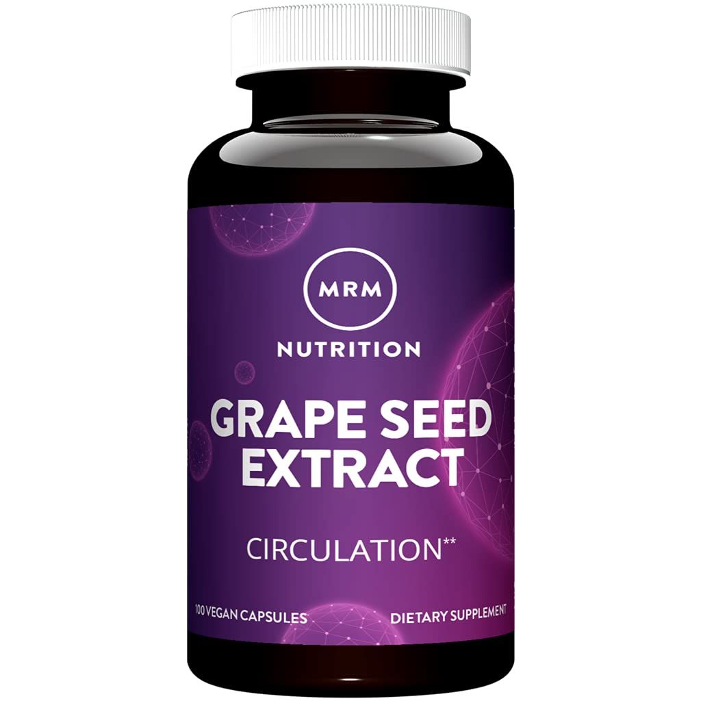 MRM Nutrition Grape Seed Extract | Circulation | Antioxidants | Anti-agning | Gluten Free Vegan | 100 Servings
