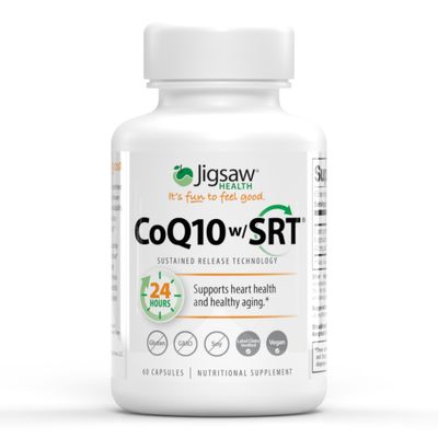 Jigsaw Health CoQ10 w/SRT | Heart Health Support | with Sustained Release Technology | 60 Capsules