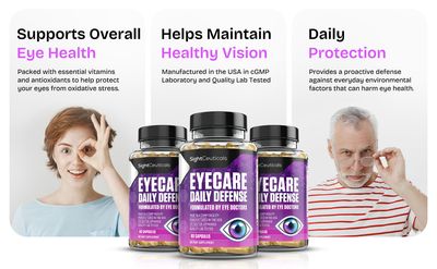 SightCeuticals Eyecare Daily Defense Eye Vitamin Doctor Formulated with Lutein, Zeaxanthin, Astaxanthin, Made in The USA, Dairy &amp; Soy Free, Non-GMO, Gluten Free, Vegan
