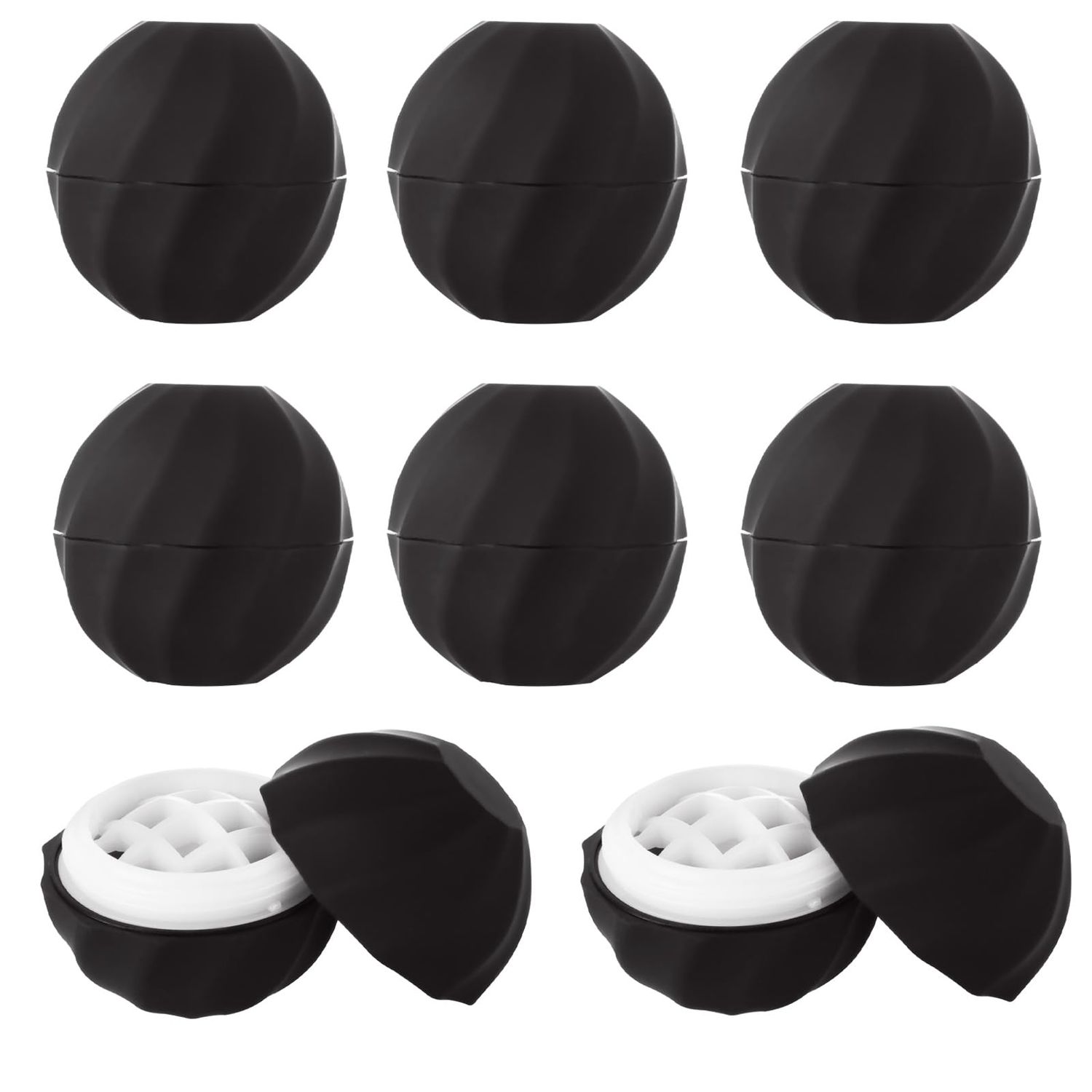 STARVAST 30 PCS Sphere Lip Balm Containers, 0.25 oz Lip Balm Containers Empty, Refillable Screw Cap Empty Lip Balm Tubes for Make Natural Lip Balm Lip Care
