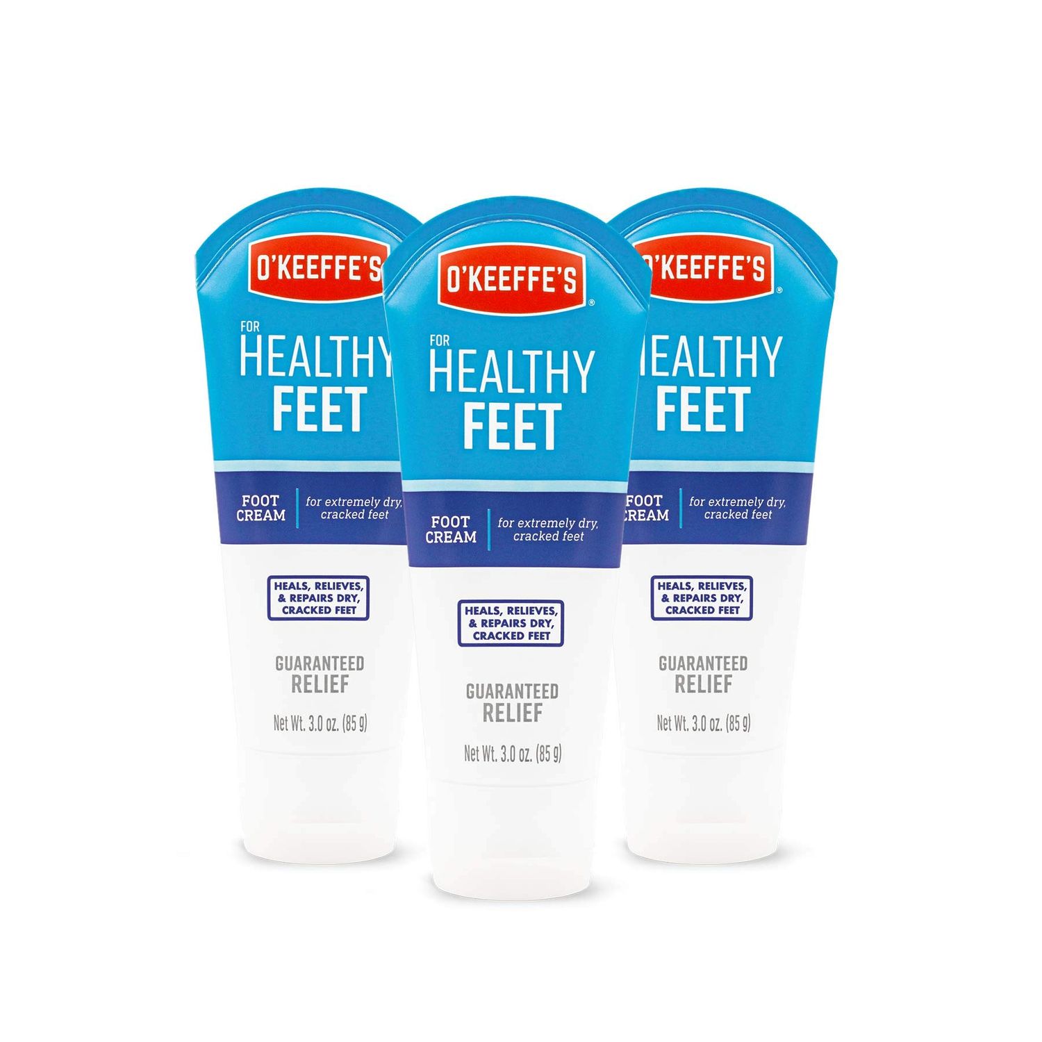 O&#39;Keeffe&#39;s K0280004-3 Healthy Feet Foot Cream Tube (3 Pack), 3 oz