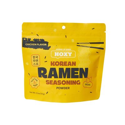 HOXY Journey of Korea &quot;Korean Ramen Seasoning&quot; | Gluten Free, Vegan | Finest Ramen Seasoning Powder | 5.3oz (CHICKEN, Pack of 1)