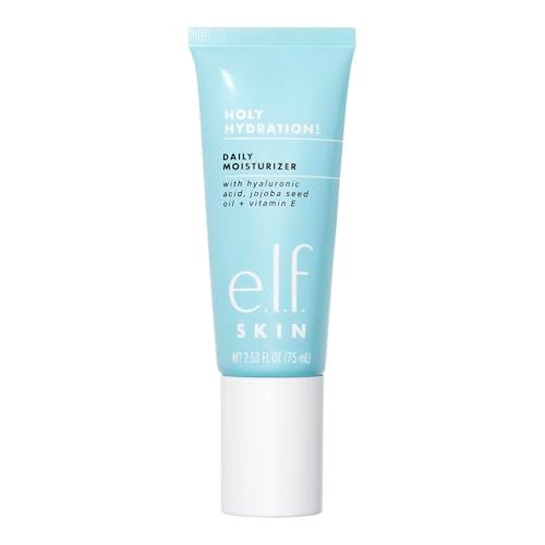 e.l.f. SKIN Holy Hydration! Daily Hydration Moisturizer, Ultra-Hydrating Formula, Infused with Aloe, Jojoba Oil &amp; Shea Butter, Vegan &amp; Cruelty-Free, 2.53 Fl Oz