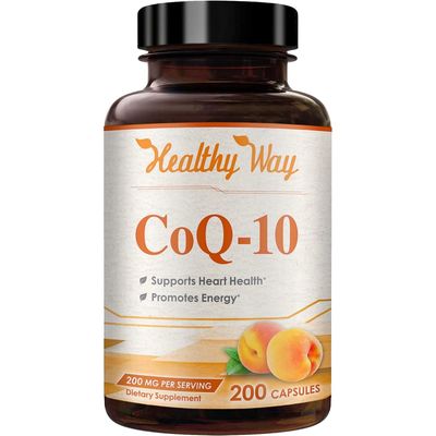 Coenzyme Q10 200mg CoQ10 Supplement -Once Daily CoQ10 200mg Powder Capsules for Heart Health, Antioxidant &amp; Energy Support -Non-GMO, Quick Absorption Ubiquinone Q10 Coenzyme (Single)