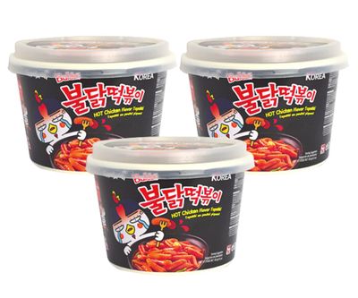 Samyang Bulldark Spicy Chicken Roasted Tteokbokki (Pack of 3) / Korean food/Korean Tteokbokki/Spicy Tteokbokki (overseas direct shipment)