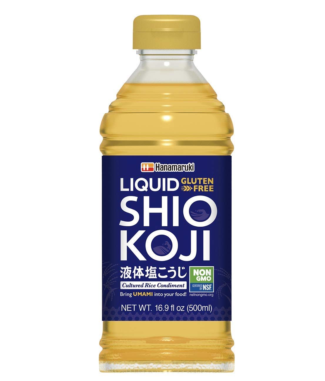 Hanamaruki Liquid Ekitai Shio Koji (), Bring UMAMI Into Your Food!, Gluten Free, Non GMO - 16.9 Fl Oz