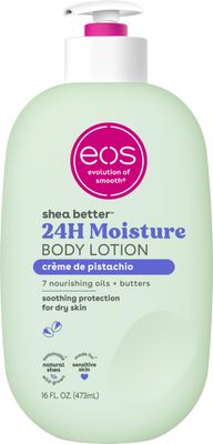eos Shea Better Body Lotion- Crme de Pistachio, 24-Hour Moisture Skin Care, Lightweight &amp; Non-Greasy, Made with Natural Shea, Vegan, 16 fl oz