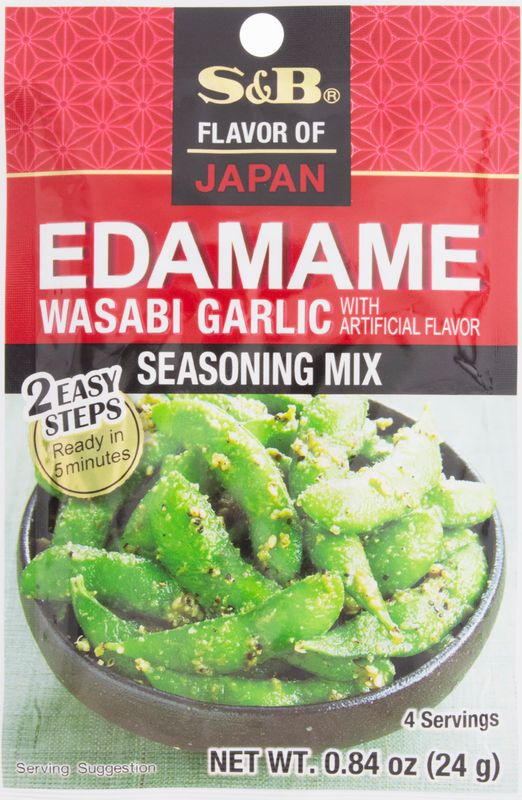 S&amp;B Edamame Wasabi Garlic 0.84oz (Pack of 10)