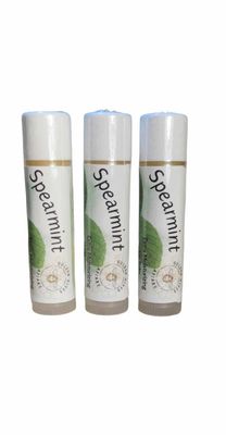 Golden Hives Apiary Moisturizing Lip Balm With Raw Beeswax &amp; Organic Cocoa Butter - Spearmint (Pack of 3)