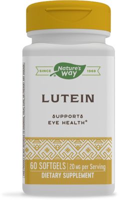 Nature&#39;s Way Lutein, Supports Eye Health, 60 Soft Gels