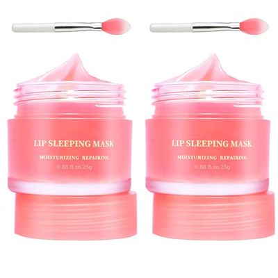 2PcsLip Sleeping Mask: Nourish, Hydrate, Vitamin C, Antioxidants, Flaky, and Night Repair Lip Balm for Chapped Cracked Dry Lips, Nourishing &amp; Hydrating Lip Mask, 0.7 oz.