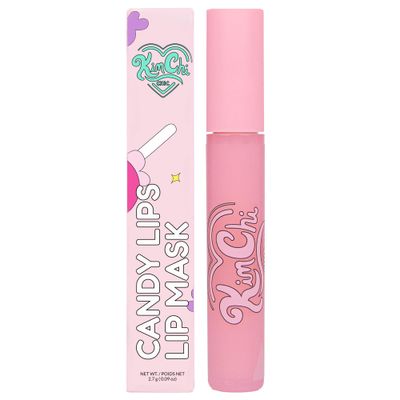 KimChi Chic Beauty Candy Lips Hydrating Lip Mask, Lip Balm for Moisturizing Lip Care, Nourish and Shine for Dry Lips, Pink Sour Punch Lip Tint, 0.09 fl oz