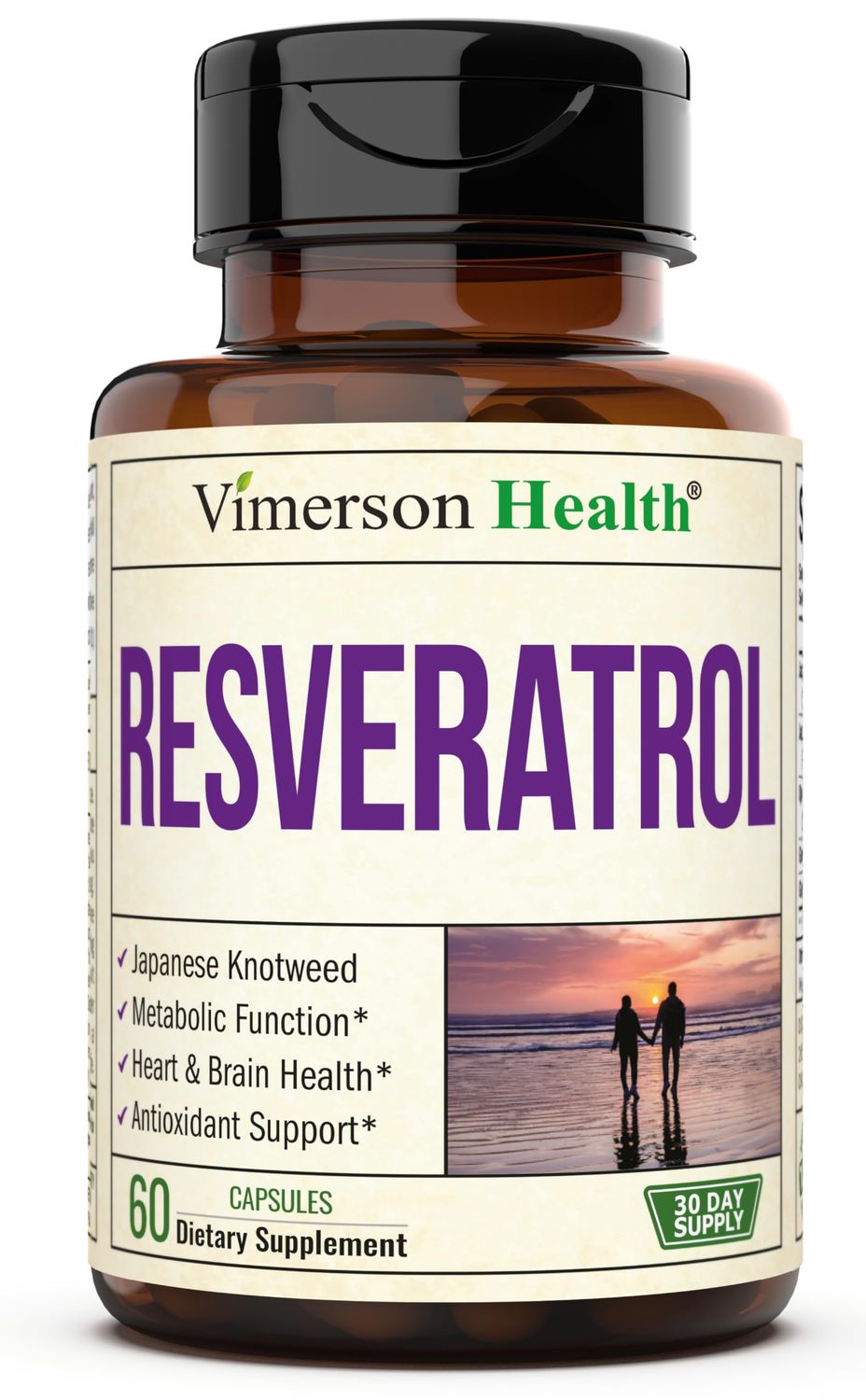 Japanese Knotweed Capsules - Resveratrol Supplement with 1000mg Japanese Knotweed, Green Tea Extract, Quercetin, Grape Extract. Potent Antioxidant for Healthy Aging &amp; Cardiovascular Support. 60 Caps