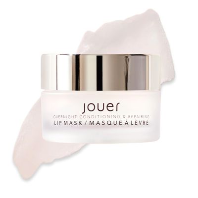 Jouer Mint Overnight Lip Masque - Moisturizing Lip Treatment - Lip Mask Formulated with Maxi Lip for Plumper Lips and Visual Fullness - Shea Butter for Hydration