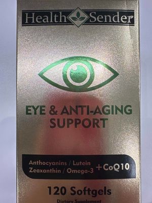 HealthSender Omega 3 Lutein &amp; zeaxanthin Supplement AREDS 2 Eye Vitamin, softgels A02