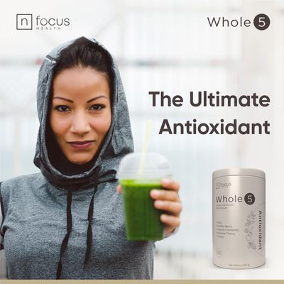 NFOCUS HEALTH Whole5 - Superfood Whole Food Powder - Antioxidant & Longevity Mix w/Organic Acai, Cacao, Ceylon Cinnamon, Coffee Fruit & Acerola Cherry - Perfect Smoothie, Shake & Morning Bowl Add Ins