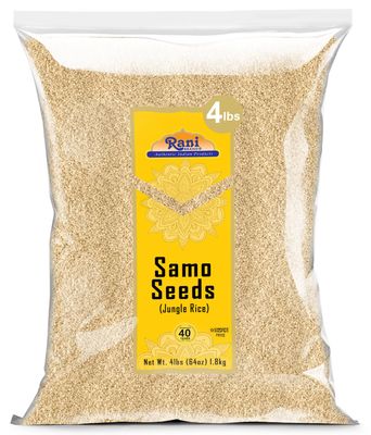Rani Samo Seeds Whole (Japanese barnyard millet / Jungle Rice/Moriyo/ Samak Rice) Echinochloa frumentacea 64oz (4lbs) 1.81kg Bulk All Natural | Vegan | Gluten Friendly | Kosher | NON-GMO | Indian O...