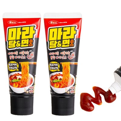 Korean Mala Paste Spicy Sichuan Hot Sauce (120g, 4.87oz x 2 Pack) for Noodles, BBQ, Rice, for Chef