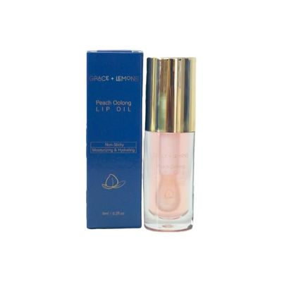 Generic Peach Oolong Lip Oil - Jojoba Oil, Vitamin E &amp; Uuron-cha ekisu, Non-sticky, Moisturizing &amp; Hydrating, Lightweight, Clear