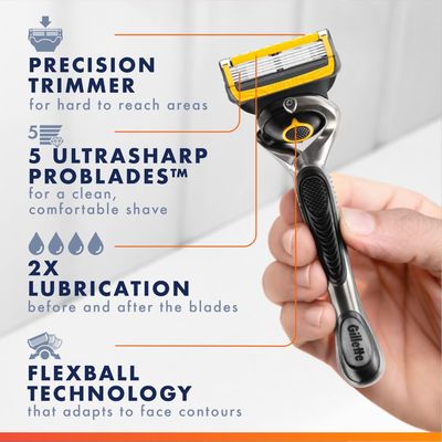 Gillette ProGlide Shield Razor Refills for Men, 8 Blade Refills