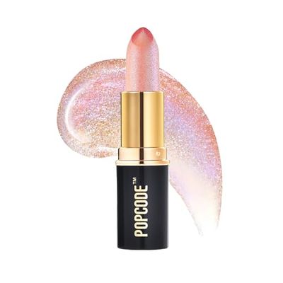 popcode pH Lip Balm, Color Changing Lipstick and Tinted Lip Balm, Vegan &amp; Cruelty Free Lip Tint, Hydrate &amp; Nourish with JOJOBA and MEADOWFOAM SEED OIL, 003 Pink Crystal
