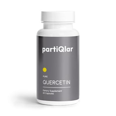 partiQlar Quercetin Supplement - High Purity - 500 mg per Capsule - 60 Capsules - Third Party Tested - Supports Overall Health &amp; Well Being